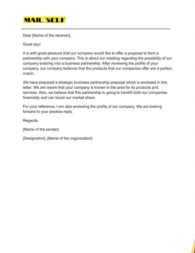 Collaboration Letter For Smbs How To Templates Examples Mail To Self