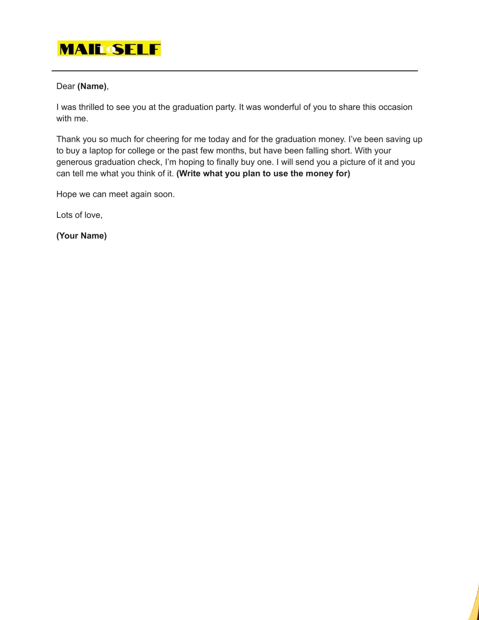 Thank You Letter For Graduation Money: How To, Templates & Examples