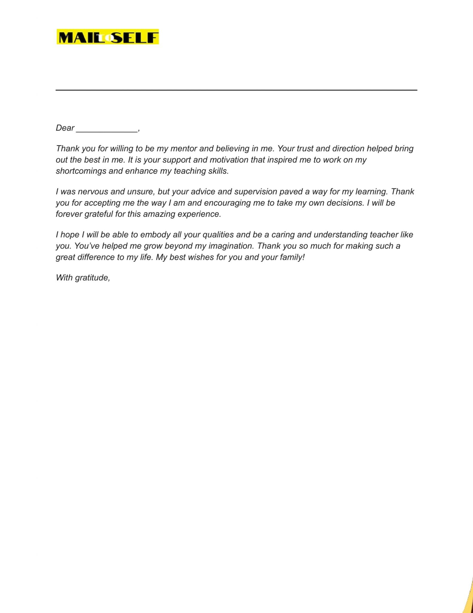 Thank You Letter To Cooperating Teacher How To, Templates & Examples