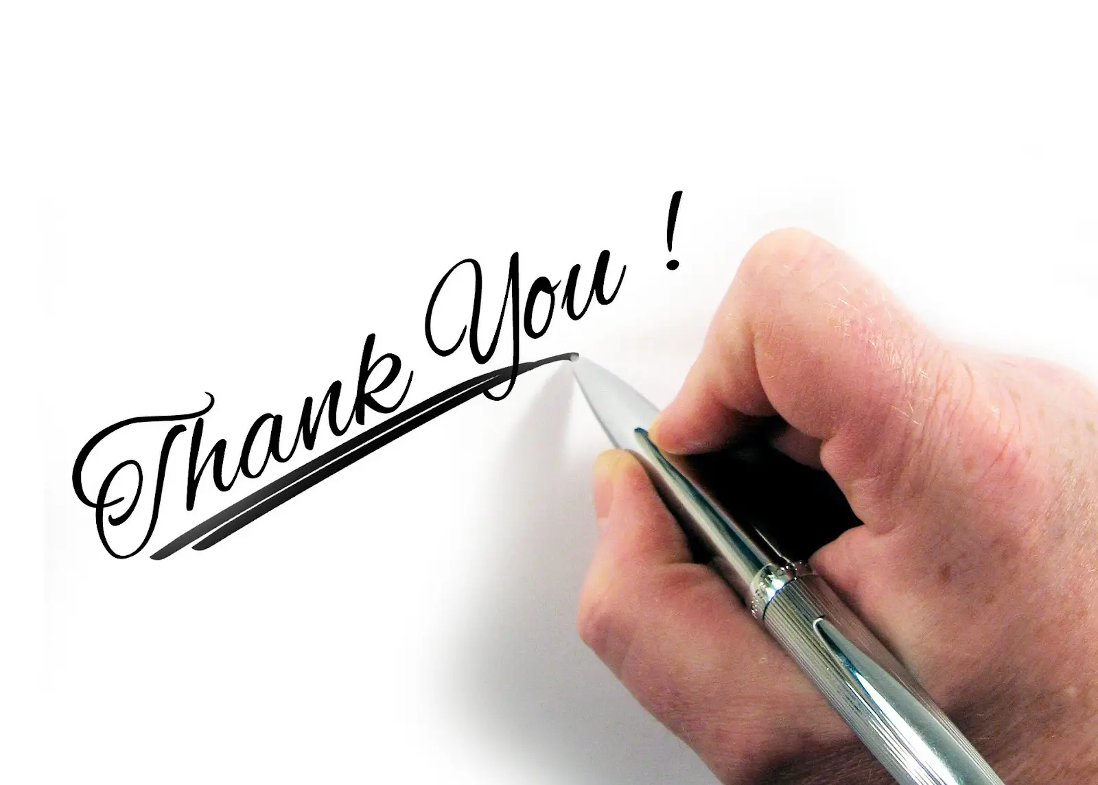 Writing Thank You Letter Using a Pen