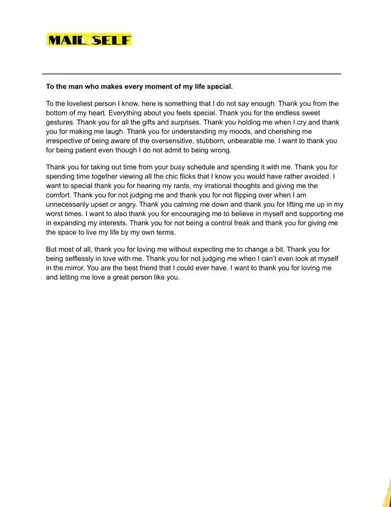 Thank You Notes To Boyfriend Thank You Letter To Your Boyfriend: How To, Templates & Examples | Mail To  Self