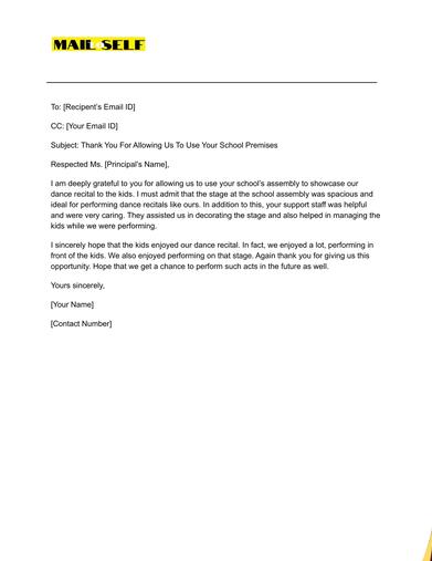 Thank You Letter For Use Of Facility: How To, Templates & Examples | Mail  To Self