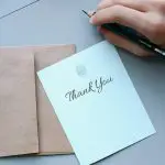 Thank you letter to family